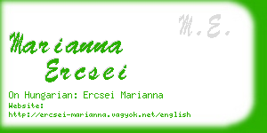 marianna ercsei business card